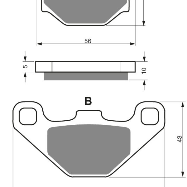 GOLDFREN Brake Pads 005 Ceramic Carbon S3