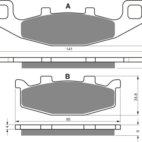 GOLDFREN Brake Pads 013 Ceramic Carbon S3
