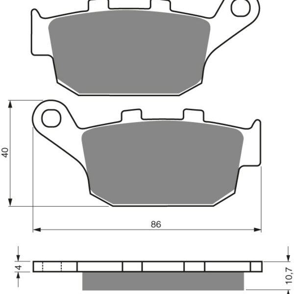 GOLDFREN Brake Pads 020 Ceramic carbon AD