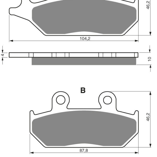 GOLDFREN Brake Pads 033 Ceramic carbon AD