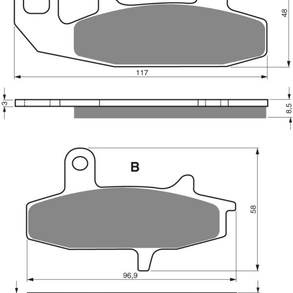 GOLDFREN Brake Pads 036 Ceramic carbon AD