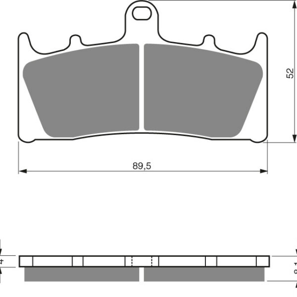 GOLDFREN Brake Pads 039 Ceramic carbon AD