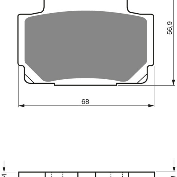 GOLDFREN Brake Pads 067 Ceramic carbon AD