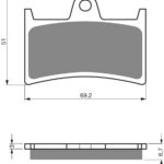 GOLDFREN Brake Pads 070 Ceramic Carbon S3