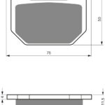 GOLDFREN Brake Pads 075 Ceramic carbon AD
