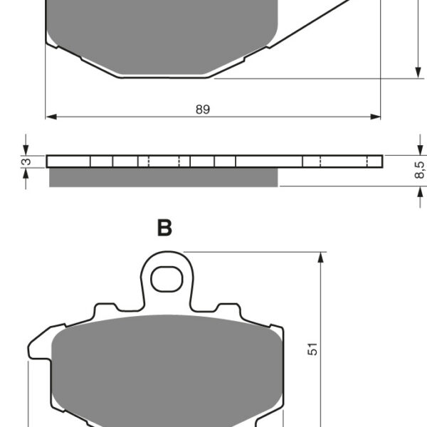 GOLDFREN Brake Pads 093 Ceramic carbon AD
