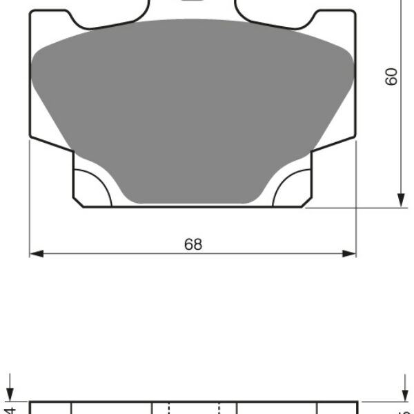 GOLDFREN Brake Pads 113 Ceramic carbon AD