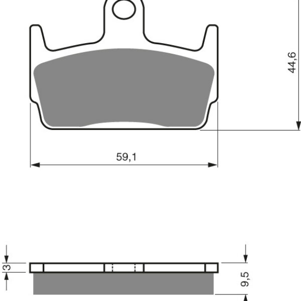 GOLDFREN Brake Pads 131 Ceramic carbon AD SYM Jet SportX 50 06-15 Rear