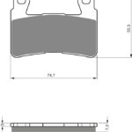 GOLDFREN Brake Pads 134 Ceramic carbon AD