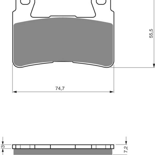 GOLDFREN Brake Pads 134 Ceramic carbon AD