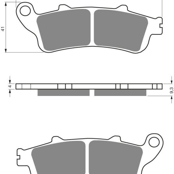 GOLDFREN Brake Pads 135 Ceramic carbon AD