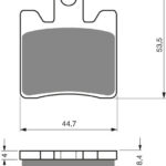 GOLDFREN Brake Pads 147 Ceramic Carbon S3