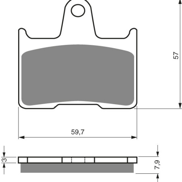 GOLDFREN Brake Pads 148 Ceramic carbon AD