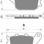 GOLDFREN Brake Pads 155 Ceramic Carbon AD