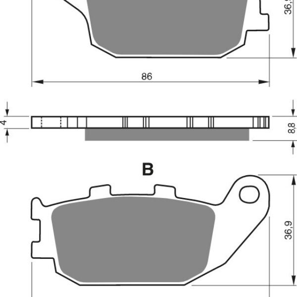 GOLDFREN Brake Pads 155 Ceramic carbon S3