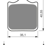GOLDFREN Brake Pads 177 Ceramic carbon AD 1PAIR = 4SMALL