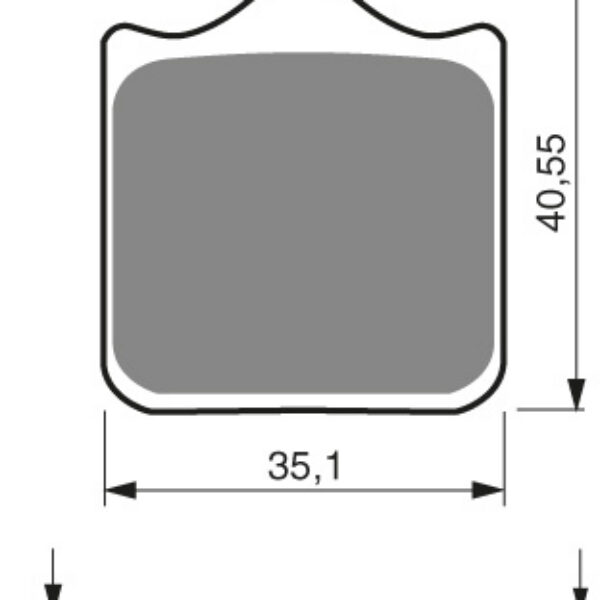 GOLDFREN Brake Pads 177 Ceramic carbon AD 1PAIR = 4SMALL