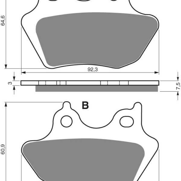 GOLDFREN Brake Pads 181 Ceramic carbon AD