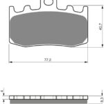 GOLDFREN Brake Pads 196 Ceramic carbon AD