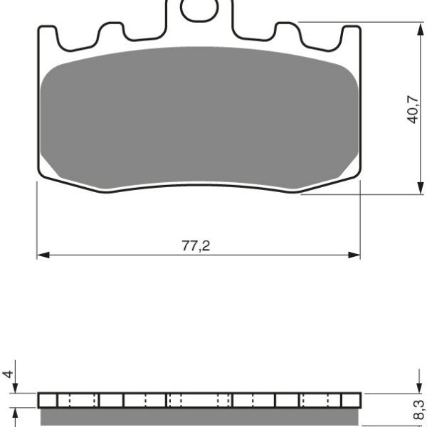 GOLDFREN Brake Pads 196 Ceramic carbon AD