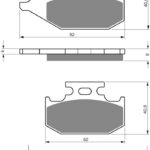 GOLDFREN Brake Pads 205 Ceramic carbon AD