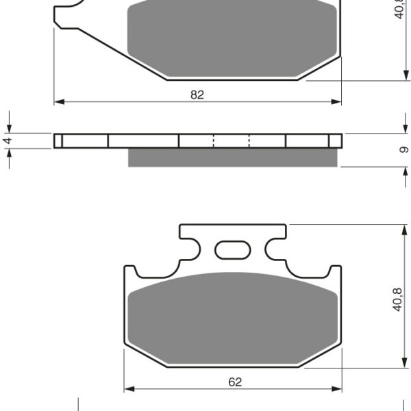 GOLDFREN Brake Pads 205 Ceramic carbon AD