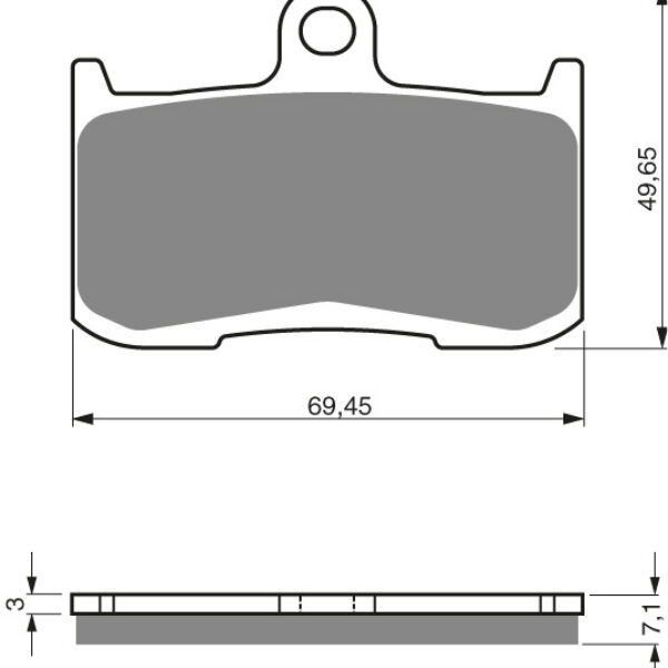 GOLDFREN Brake Pads 207 Ceramic carbon AD