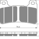 GOLDFREN Brake Pads 214 Ceramic carbon AD