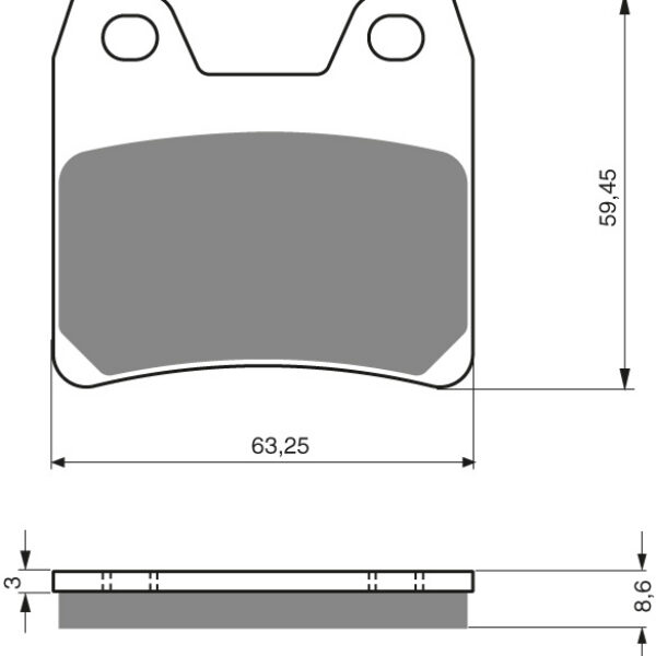 GOLDFREN Brake Pads 222 Ceramic Carbon AD