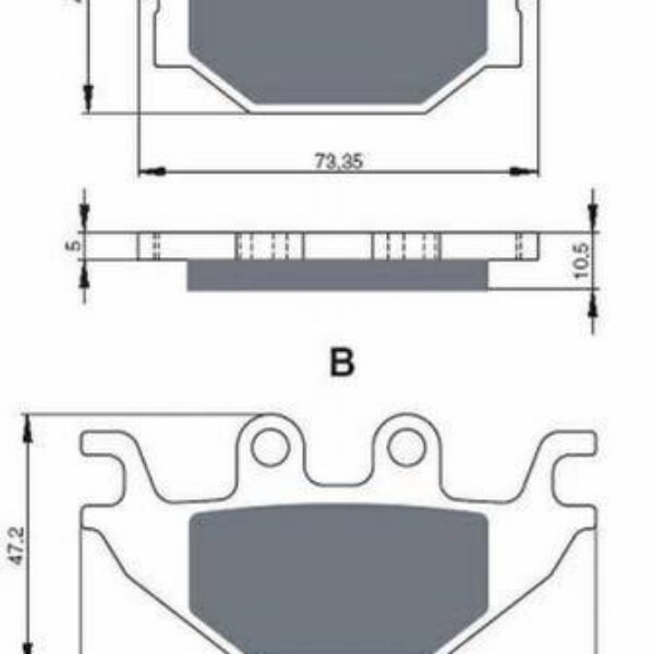 GOLDFREN Brake Pads 230 Ceramic carbon AD