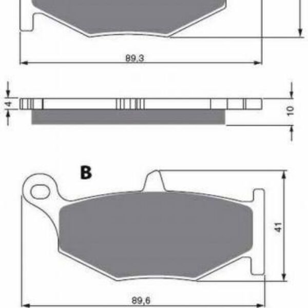 GOLDFREN Brake Pads 241 Ceramic Carbon AD