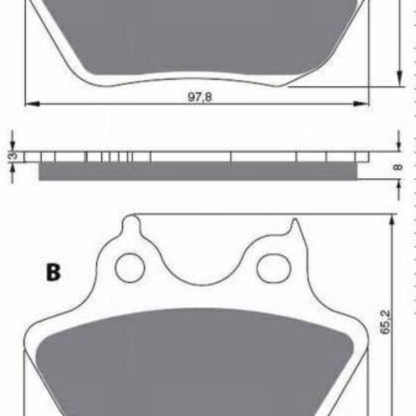 GOLDFREN Brake Pads 244 Ceramic Carbon S3