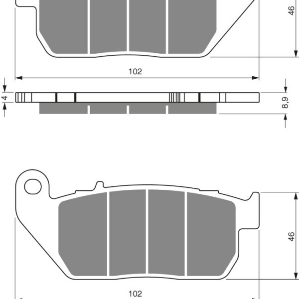 GOLDFREN Brake Pads 272 Ceramic Carbon S3