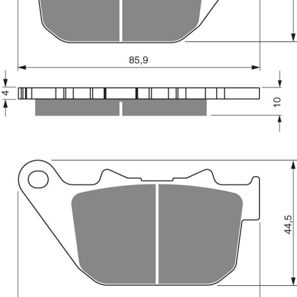 GOLDFREN Brake Pads 274 Ceramic Carbon S3