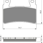 GOLDFREN Brake Pads 279 Ceramic Carbon S3