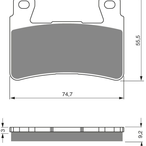 GOLDFREN Brake Pads 279 Ceramic Carbon S3