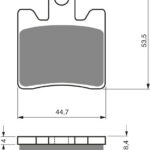 GOLDFREN Brake Pads 326 Ceramic Carbon AD