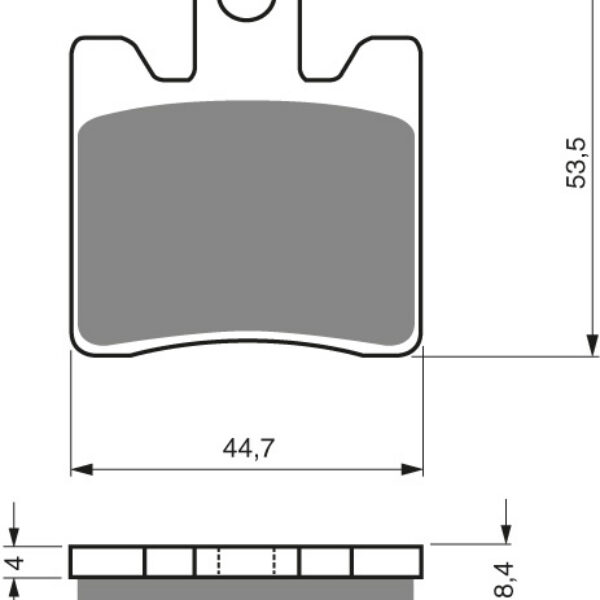 GOLDFREN Brake Pads 326 Ceramic Carbon AD