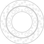 GOLDFREN Brake disc yd282 hd150 id132 t5 1/4