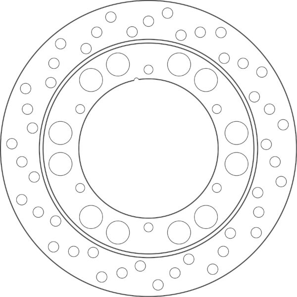 GOLDFREN Brake disc yd282 hd150 id132 t5 1/4