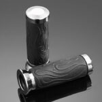 Highway Hawk handgrips set 1 flame rubber