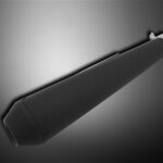 Highway Hawk muffler BLACK Megaton 440mm/38-45mm