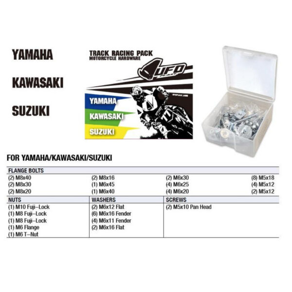 UFO Hardware Track Racing pack Yam Kaw Suz