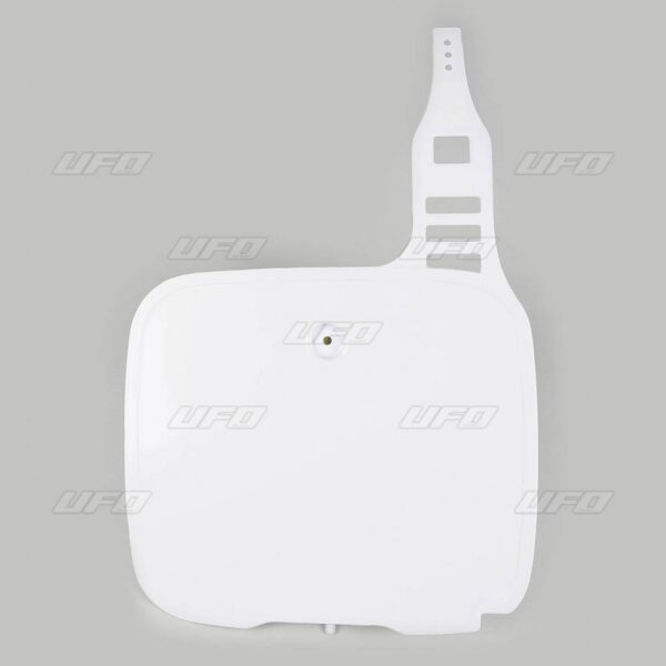 UFO Front number plate YZ125-490 86-91 White 046