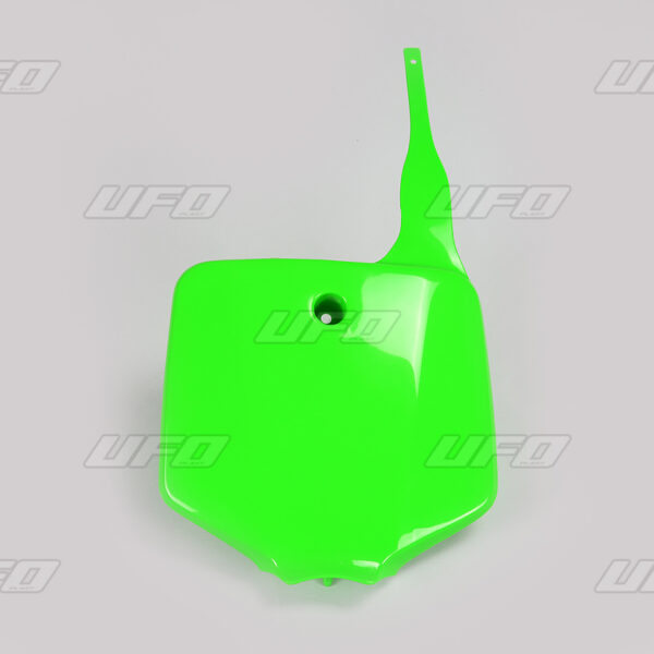 UFO Front number plate KX65 00- Green 026