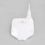 UFO Front number plate KX65 00-RM65 03- White 047
