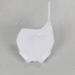 UFO Front number plate YZ 125/250 06-14 YZF250/450 06-09 White 046