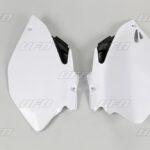 UFO Side number plates YZF250/450 06-09 White 046