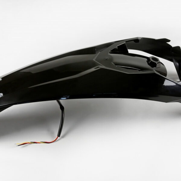 UFO Rear Fender Enduro LED EXC/EXC-F 125-500 2012-16 Black 001