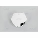 UFO Front number plate KTM85SX 13-17 White 047